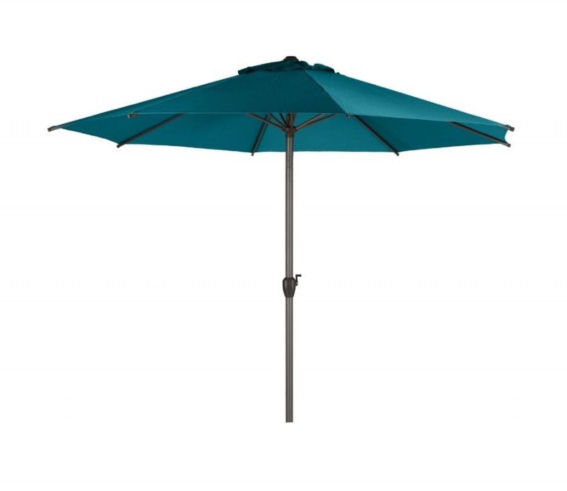parasol rond loompa 3 mètres bleu canard hespéride
