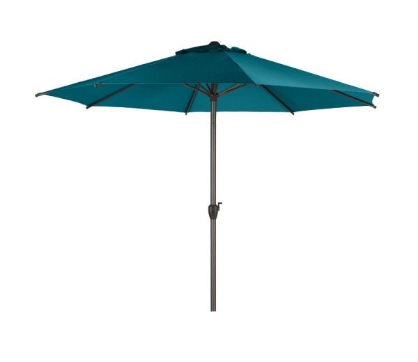 parasol rond loompa 3 mètres bleu canard hespéride
