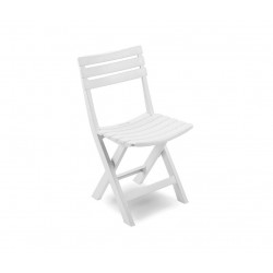 Chaise pliante plastique -polypropylène -blanche