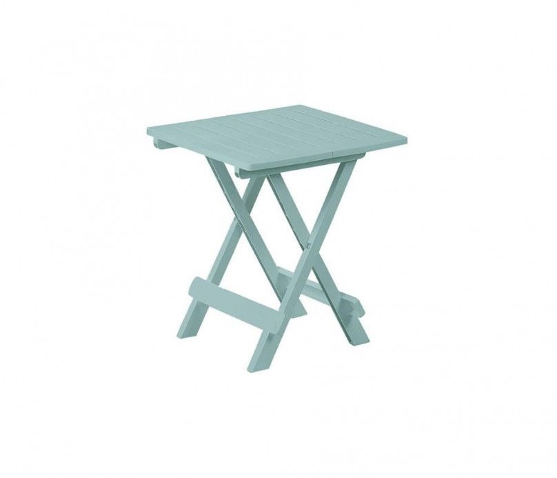 Table basse appoint pliante adige - turquoise - plastique - 100% Polypropylène