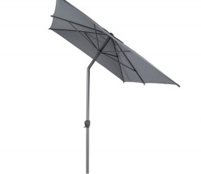parasol rectangle loompa 2x3 mètres gris inclinable