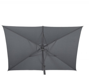 parasol rectangle loompa 2x3 mètres toile gris ardoise
