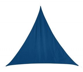 Voile d'ombrage CURACAO triangle 3x3x3 bleu indigo
