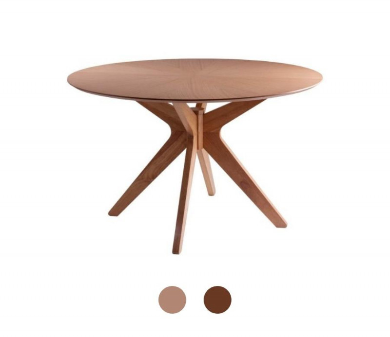 Table en bois L.120xP.120xH.75 cm CARMEL - SOMCASA Sarzeau Vannes