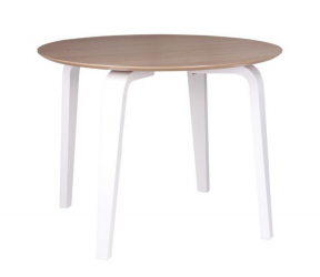 Table ronde fixe L.100xP.100xH.75 cm NORA - chêne blanc Sarzeau Vannes