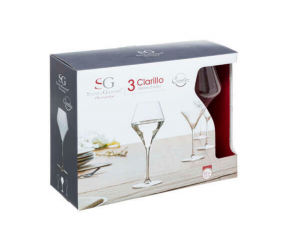 x3 Verre à vin cristallin transparent Clarillo 37 cl  Sarzeau Vannes