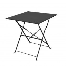 Table bistrot carré graphite - disponible chez maréco Sarzeau
