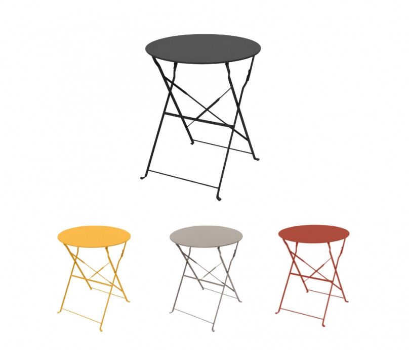 Table bistrot ronde 4 coloris