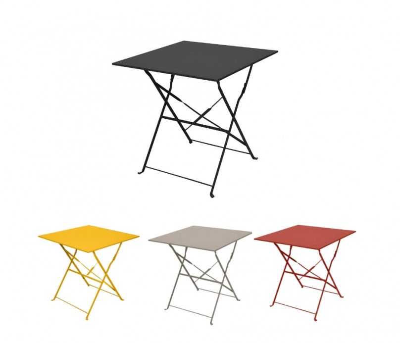 table bistrot carrée 4 coloris