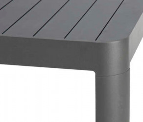 grande table de jardin extensible gris Paradize Hespéride en aluminium