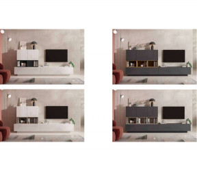 meuble tv composable block ramis mareco sarzeau